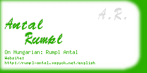 antal rumpl business card